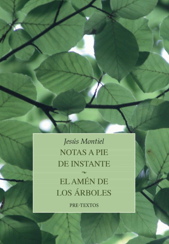 Portada de «Notas a pie de instante - El amén de los árboles», de Jesús Montiel (Pre-Textos, 2023) en la revista Nuestro Tiempo, de la Universidad de Navarra.