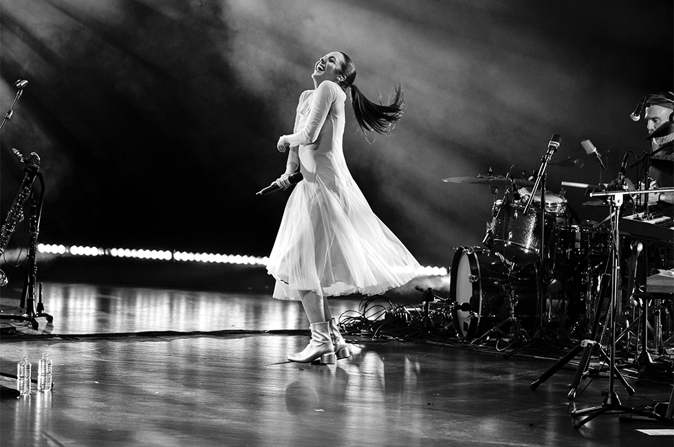 Valeria el 1 de junio en Sevilla durante la gira del álbum. GLORIA NM/MADAME VODEVIL