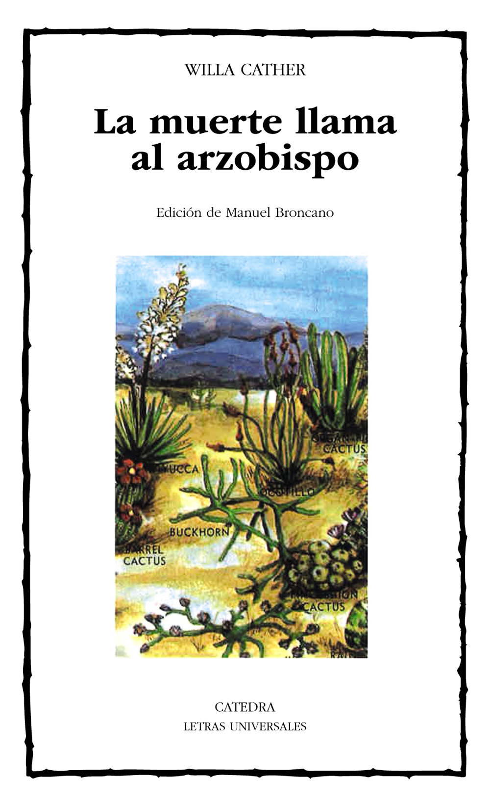 Portada de La muerte llama al arzobispo, de Willa Cather